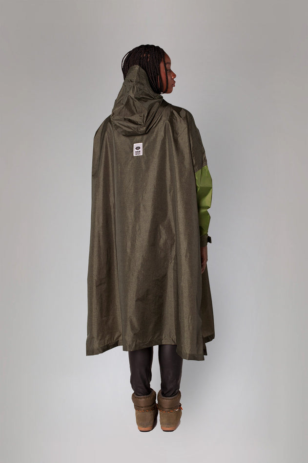 Herringbone Rain Poncho
