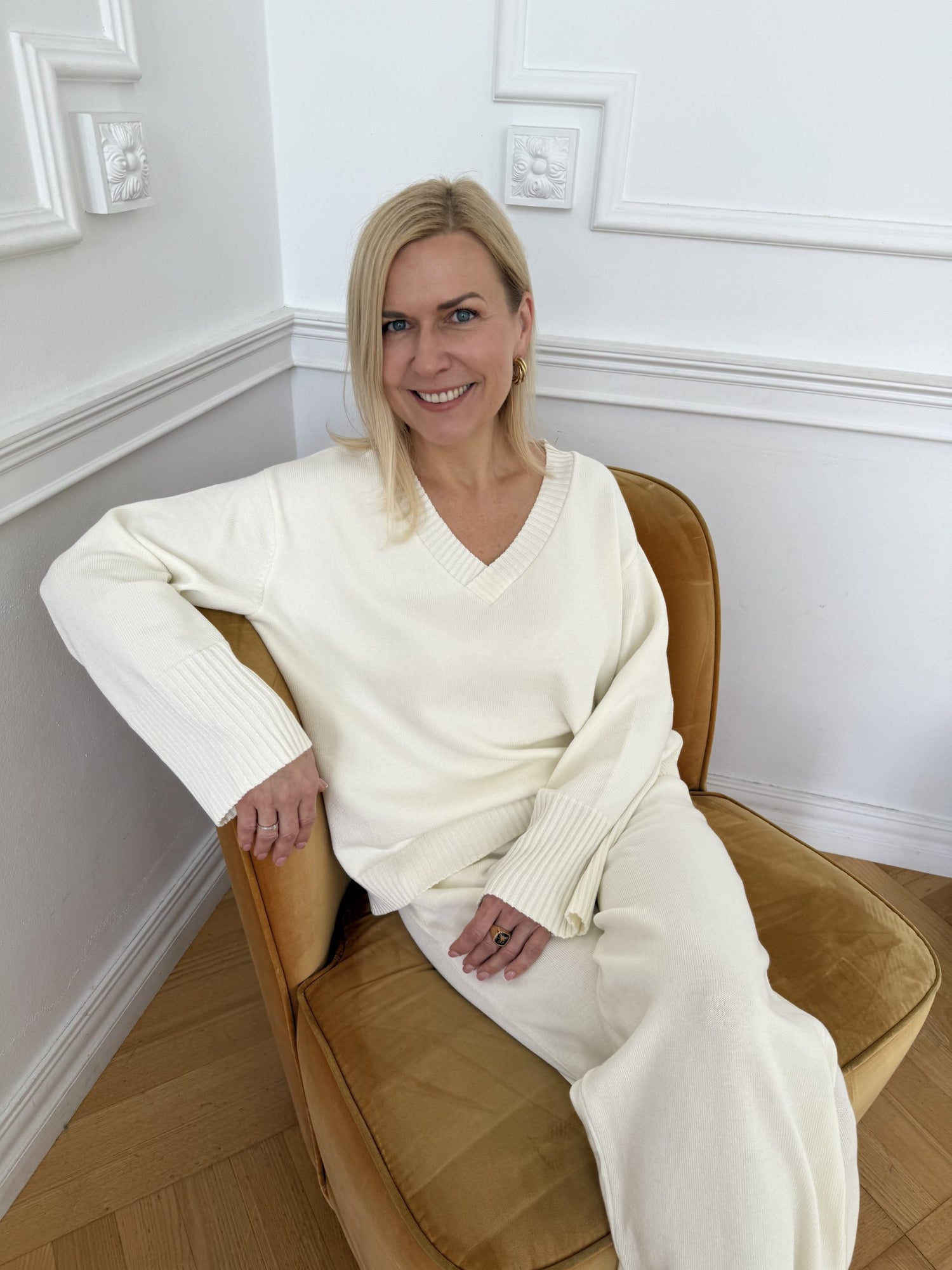 Amelié Knitted Sweater Ecru