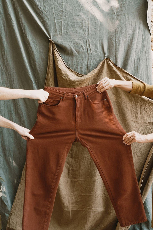 Juliet Trousers Momfit Garnet Agate