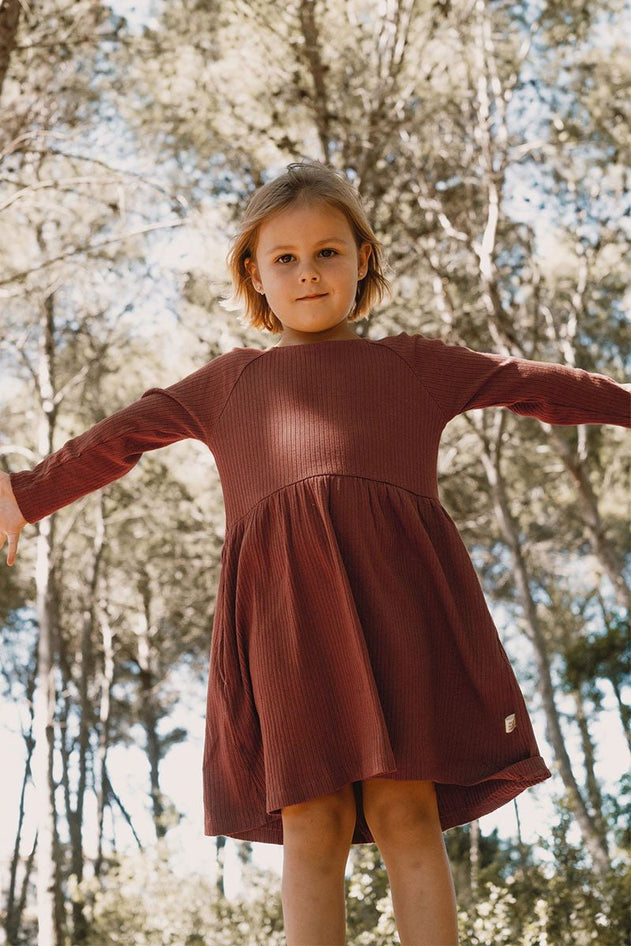 Kids' Jess Dress Garnet