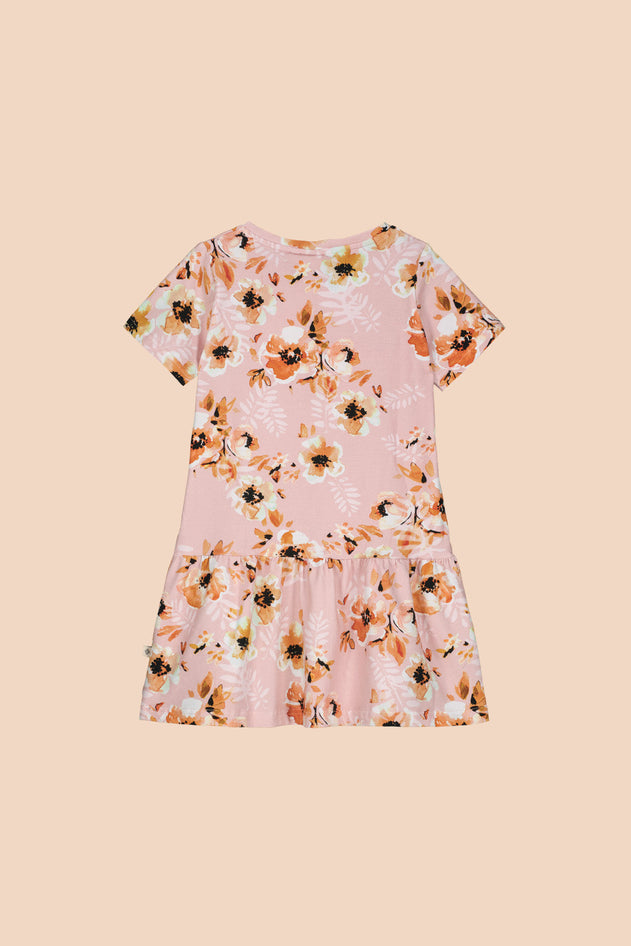 Kids' Frill T-Shirt Dress Pastel Bouquet