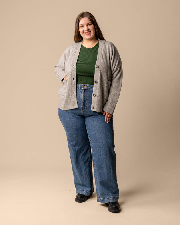 Kaste Cardigan Grey