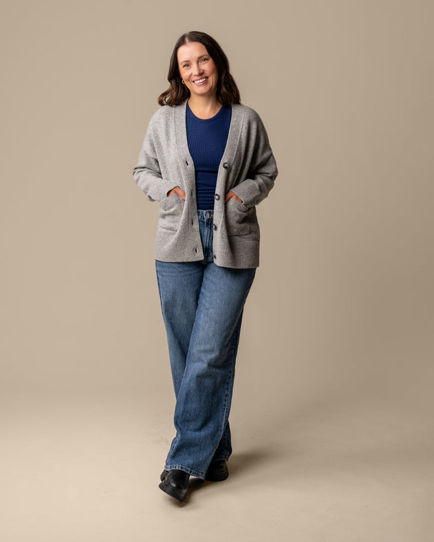 Kaste Cardigan Grey