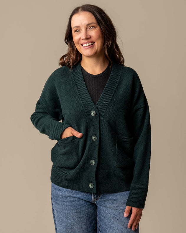Kaste Cardigan Green