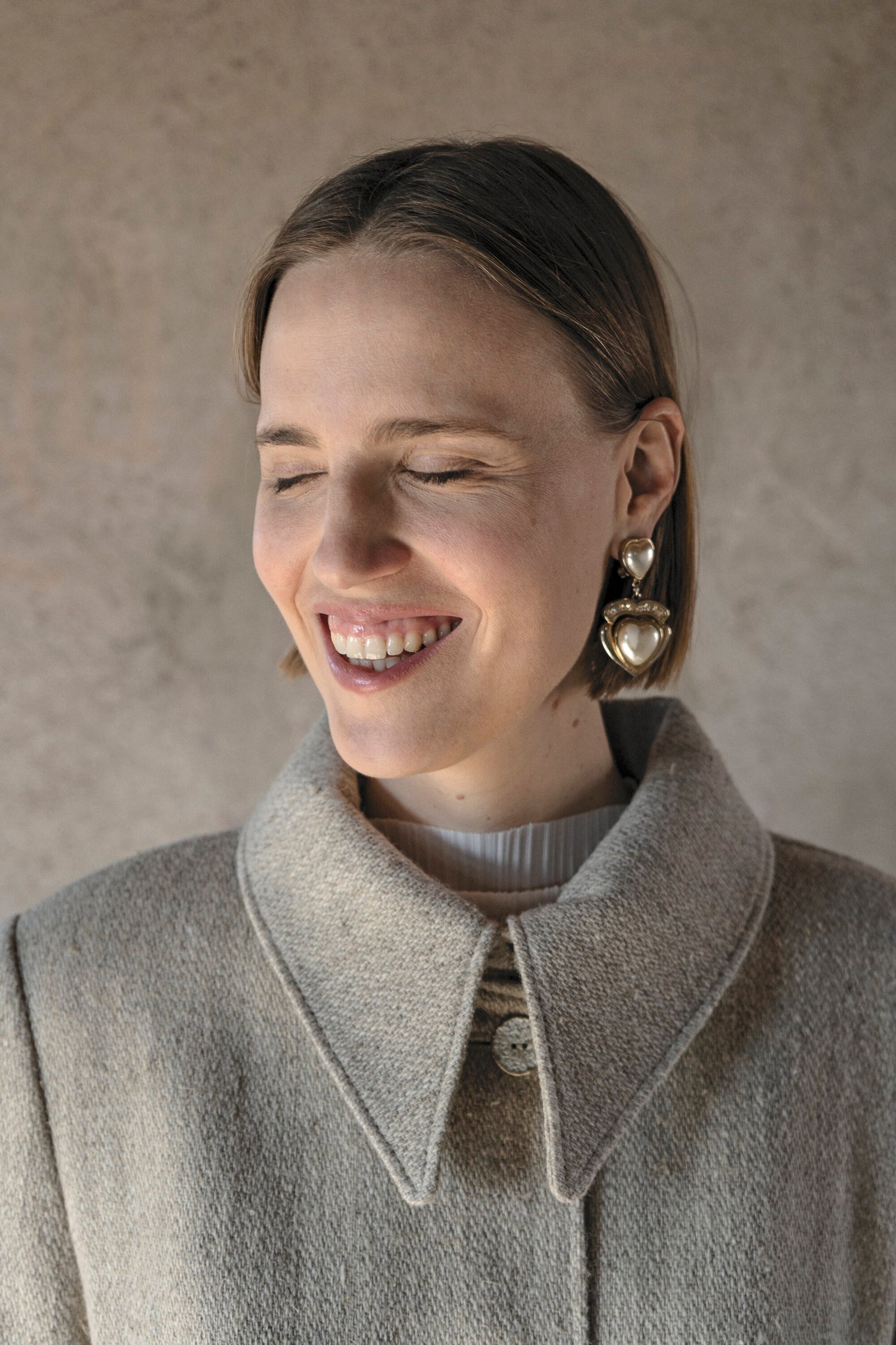 Criss Cross Raw Hemp Peasant Coat