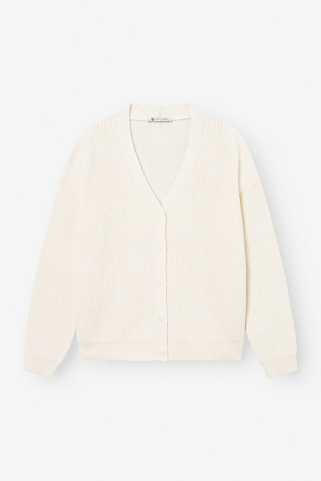 Short Cardigan Cream