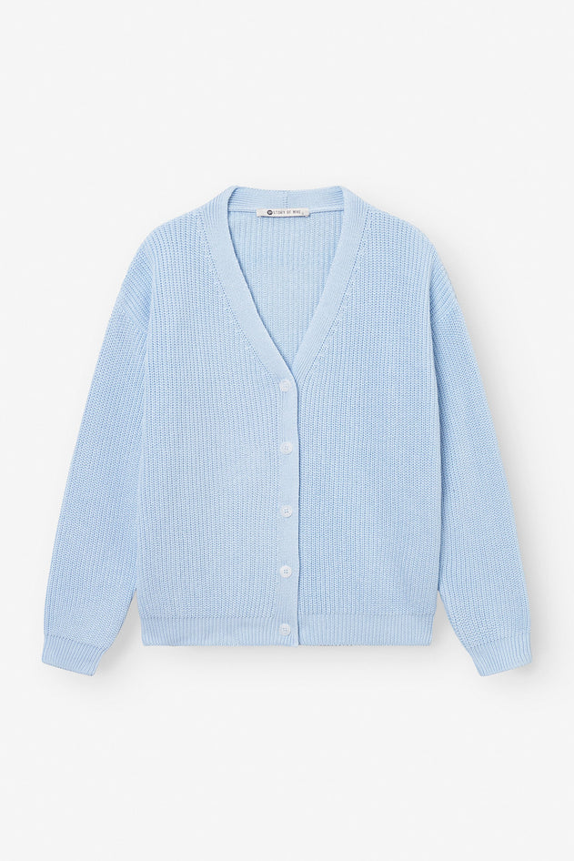 Short Cardigan Light Blue