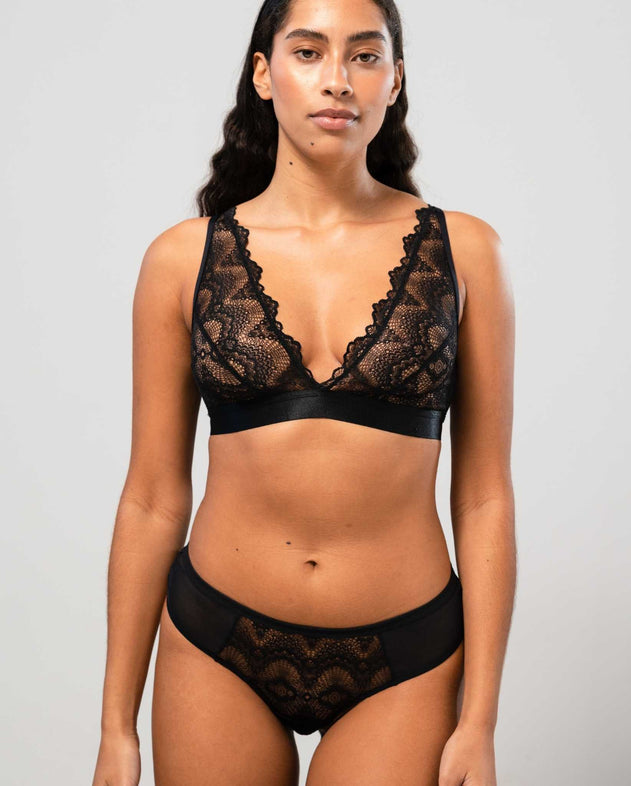 Lace Cheeky 3-Pack Black