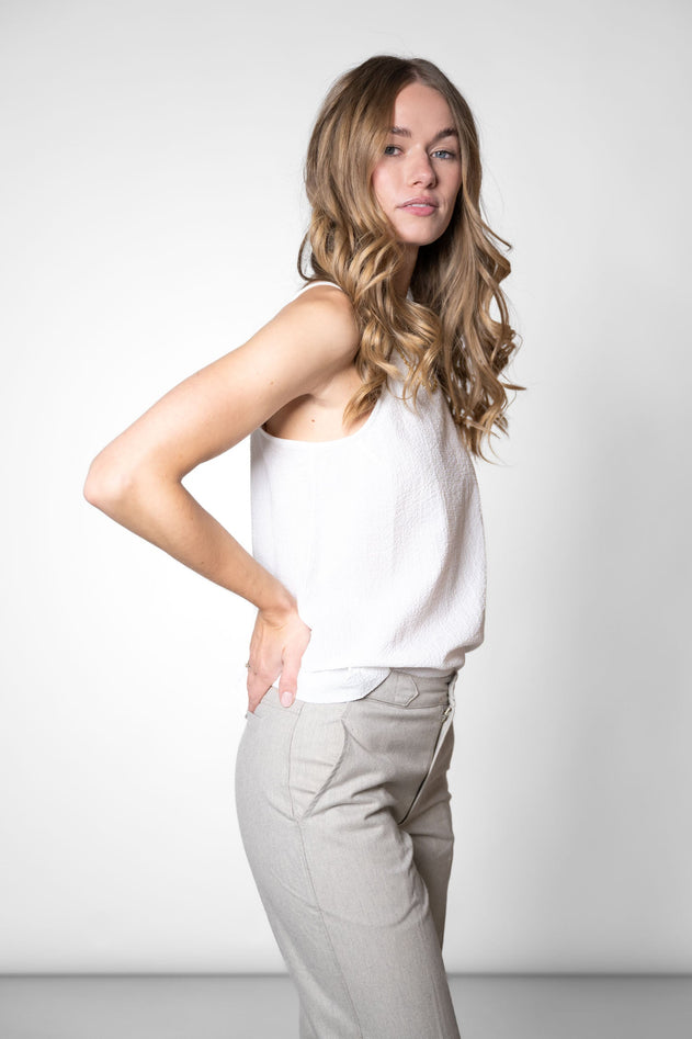 Lightweight Cotton Top White