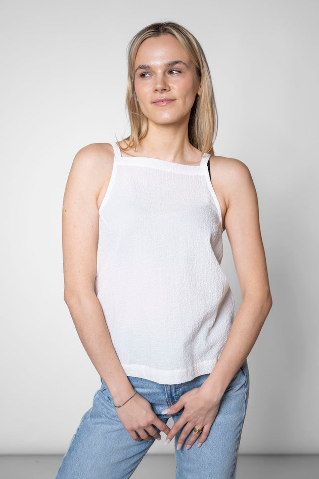 Lightweight Cotton Top White