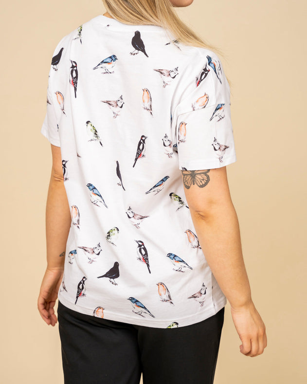 Birds T-Shirt White