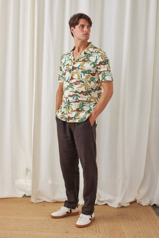Maziwi Shirt Ecru/Green - IVALO.COM