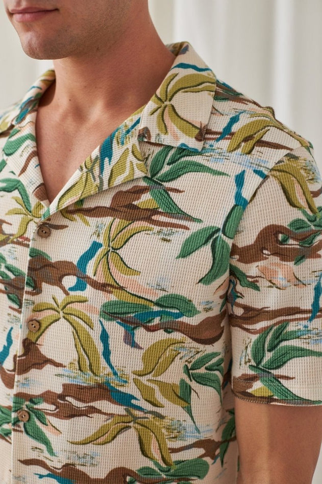 Maziwi Shirt Ecru/Green - IVALO.COM