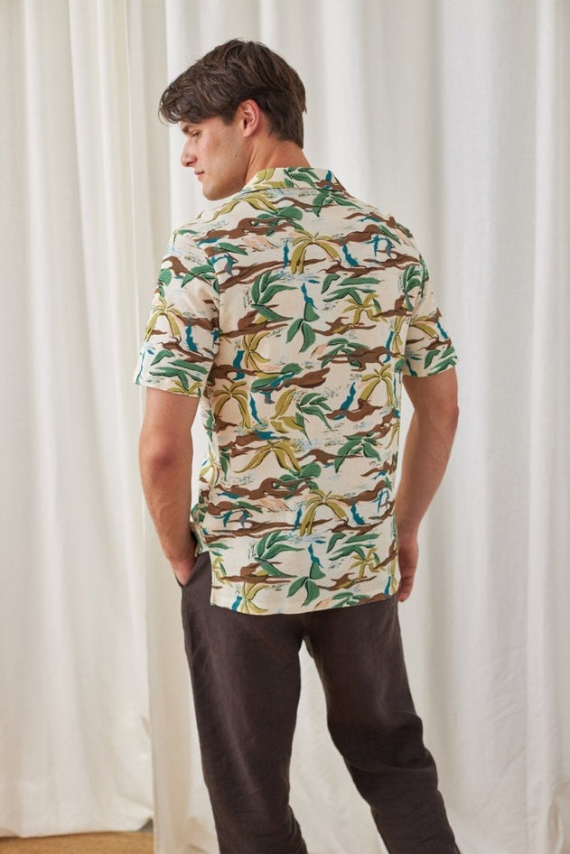 Maziwi Shirt Ecru/Green - IVALO.COM