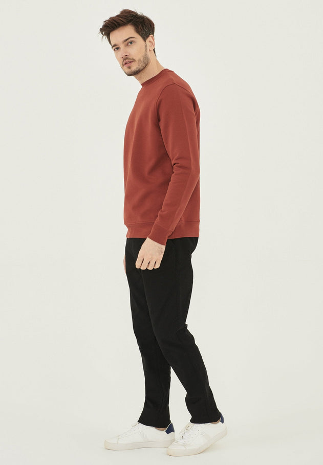 Men's Organic Cotton Fleece Sweatshirt Ginger