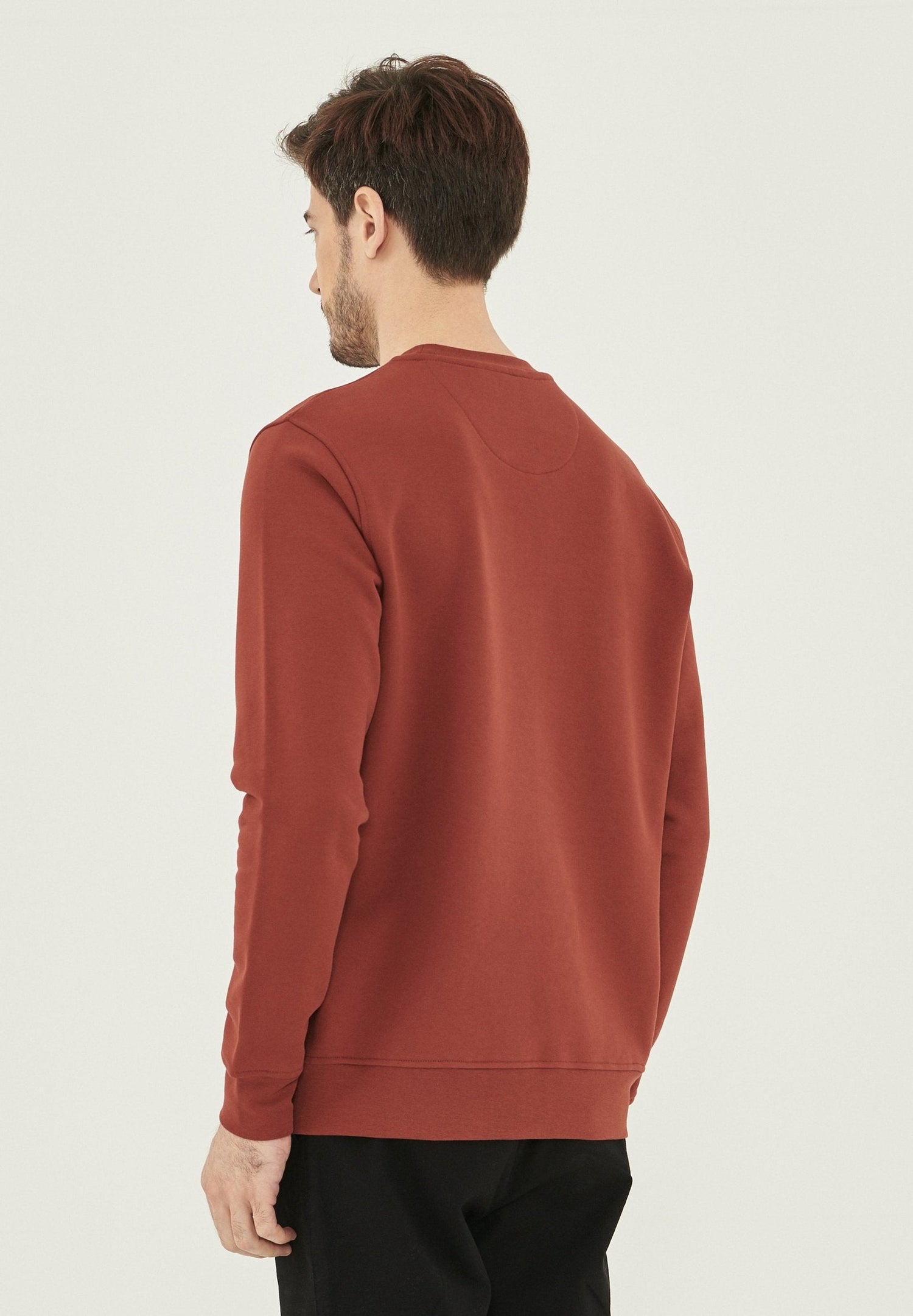 Men's Organic Cotton Fleece Sweatshirt Ginger