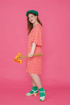 Mini-Hulja Dress Pink/Orange