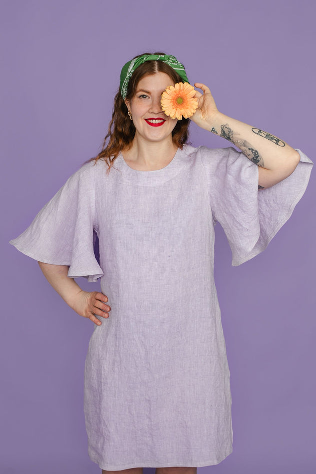 Mini-Hulja Linen Dress Lilac