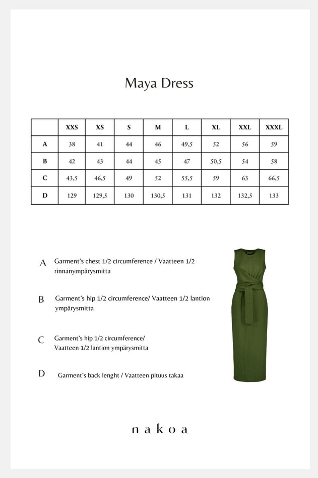 Maya Dress Chive - IVALO.COM