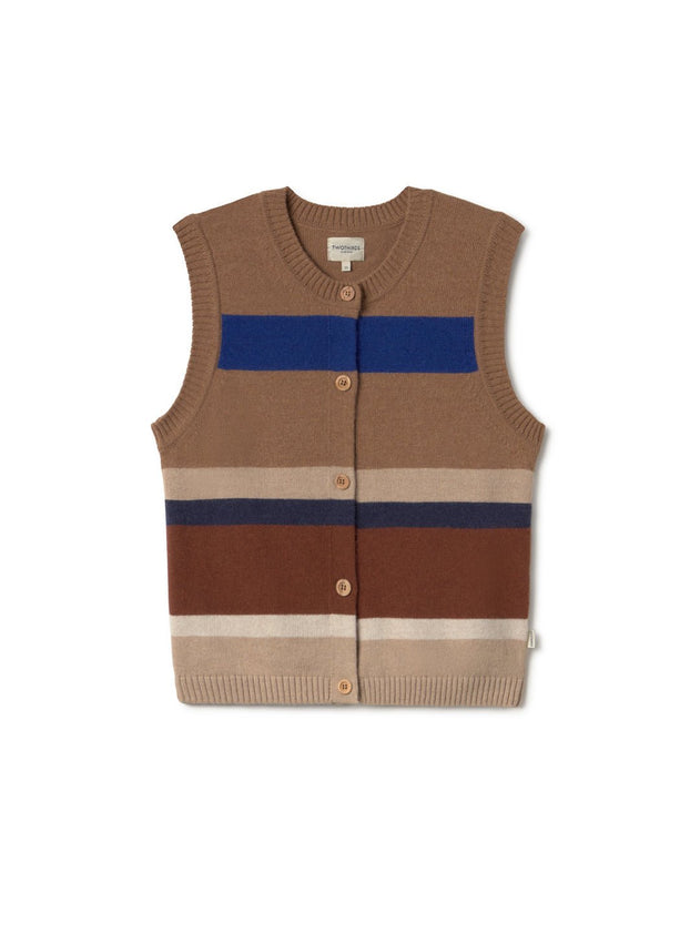 Murrisk Knitted Vest Stripes