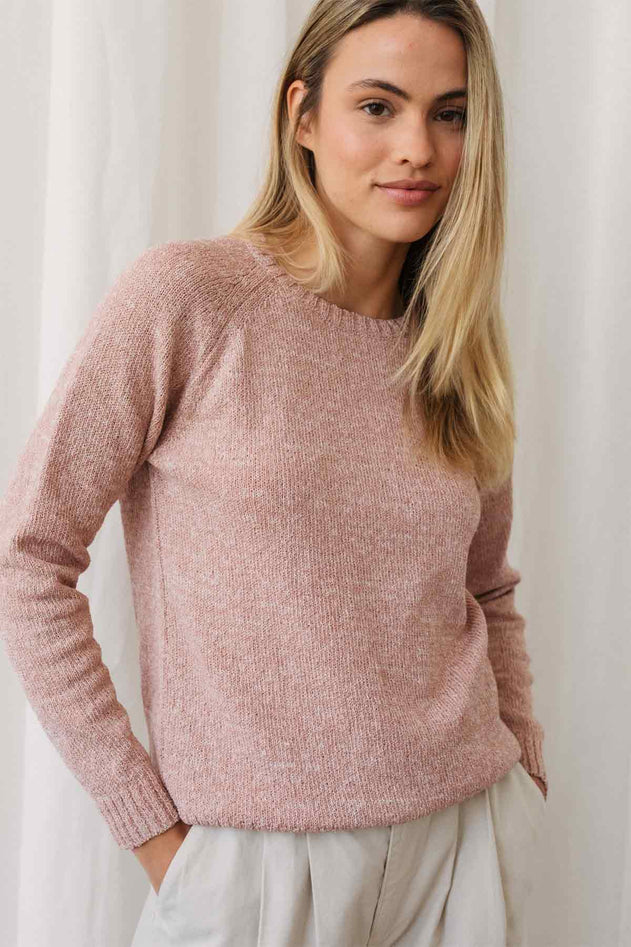 Muuido Knitted Sweater Pale Pink - IVALO.COM