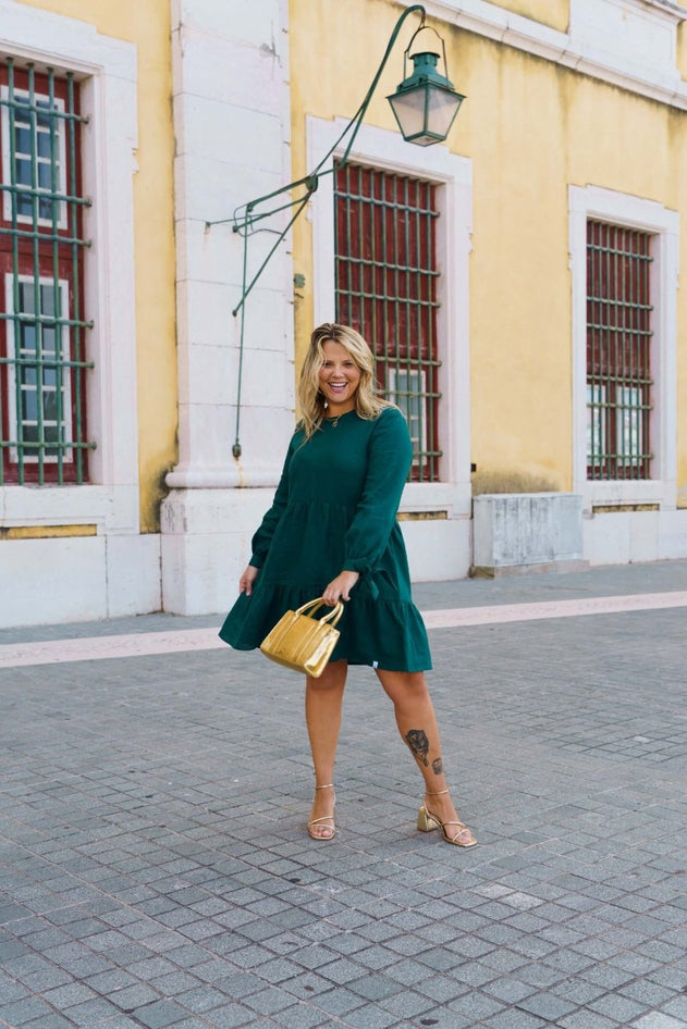 Hailey Dress Evergreen - IVALO.COM