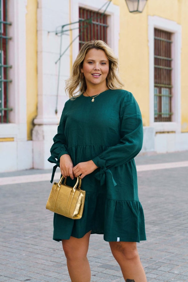 Hailey Dress Evergreen - IVALO.COM