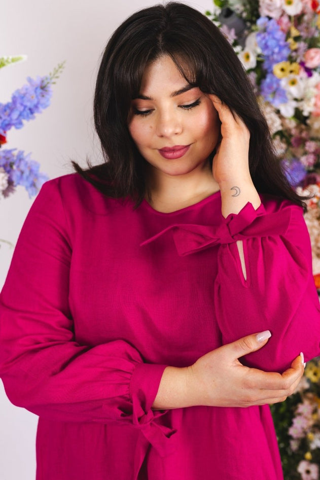Hailey Dress Peacock Pink - IVALO.COM