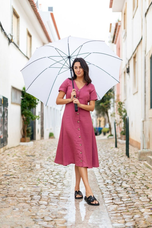 Penelope Dress Mulberry - IVALO.COM