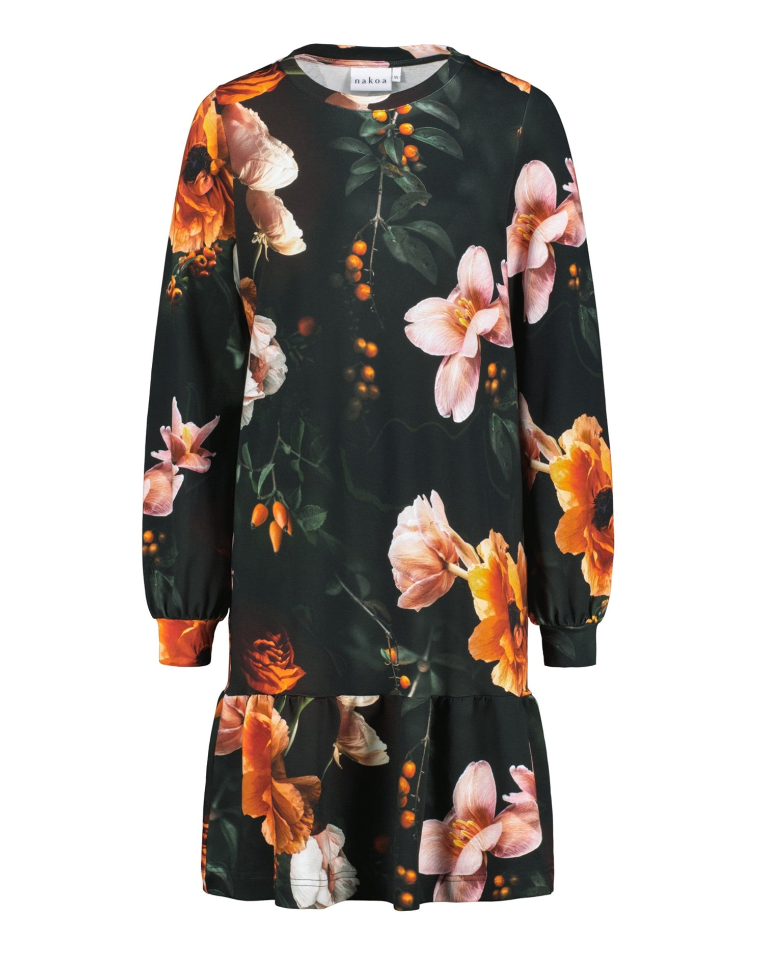 Poppy Dress Copper Flower