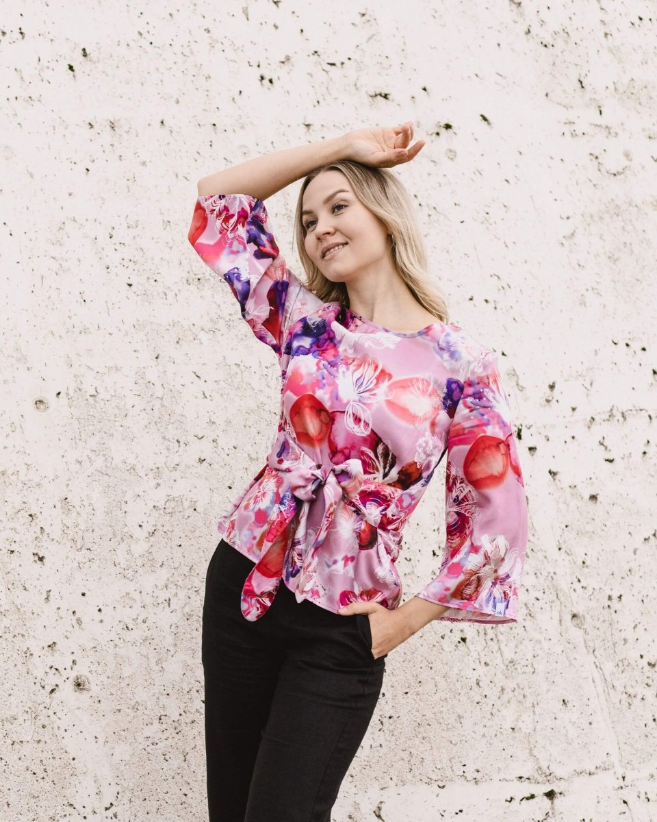 Ophelia Blouse Coral Reef Pink - IVALO.COM