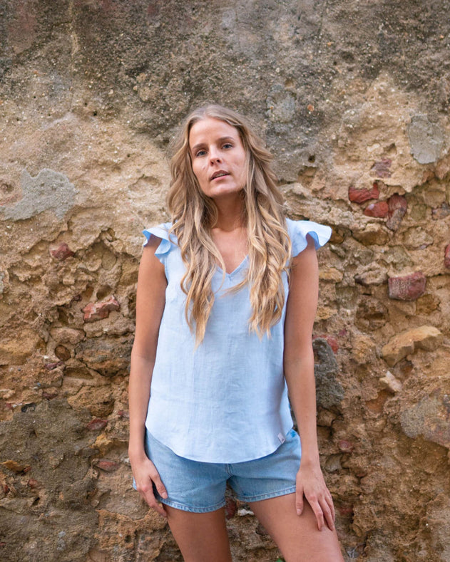 Sofia Top Sky Blue