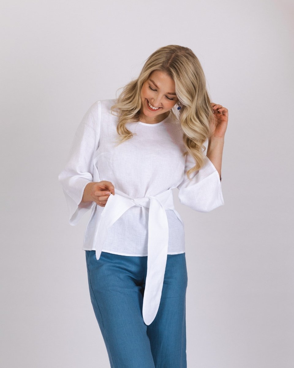 Ophelia Blouse Coconut Milk White - IVALO.COM