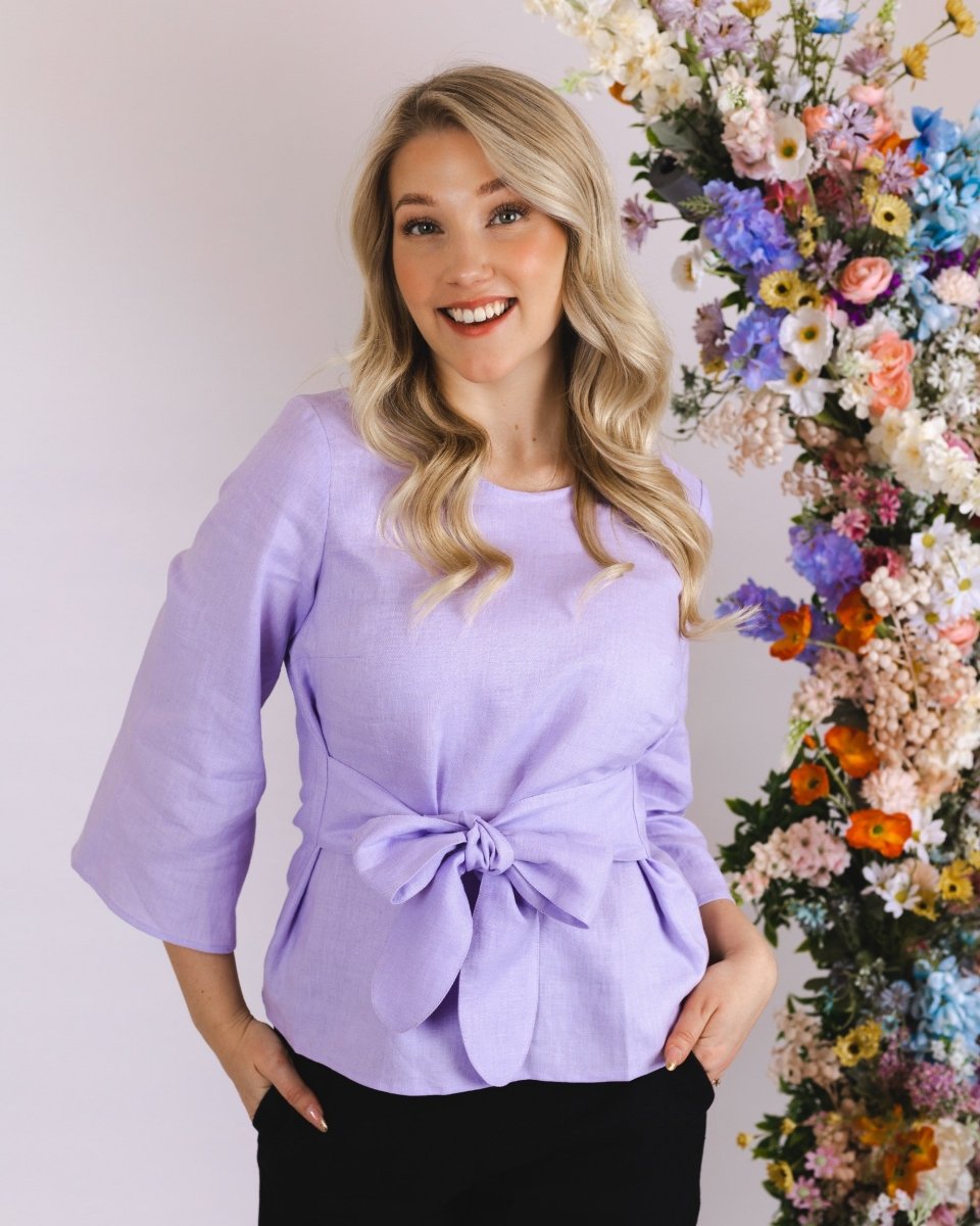Ophelia Blouse Lupine Purple - IVALO.COM