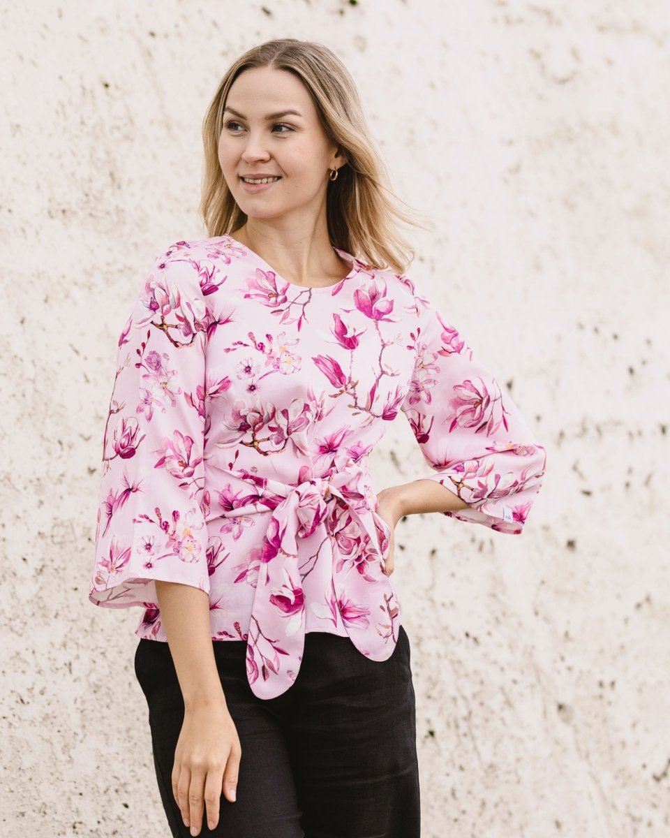Ophelia Blouse Ballet of Blossoms Pink - IVALO.COM