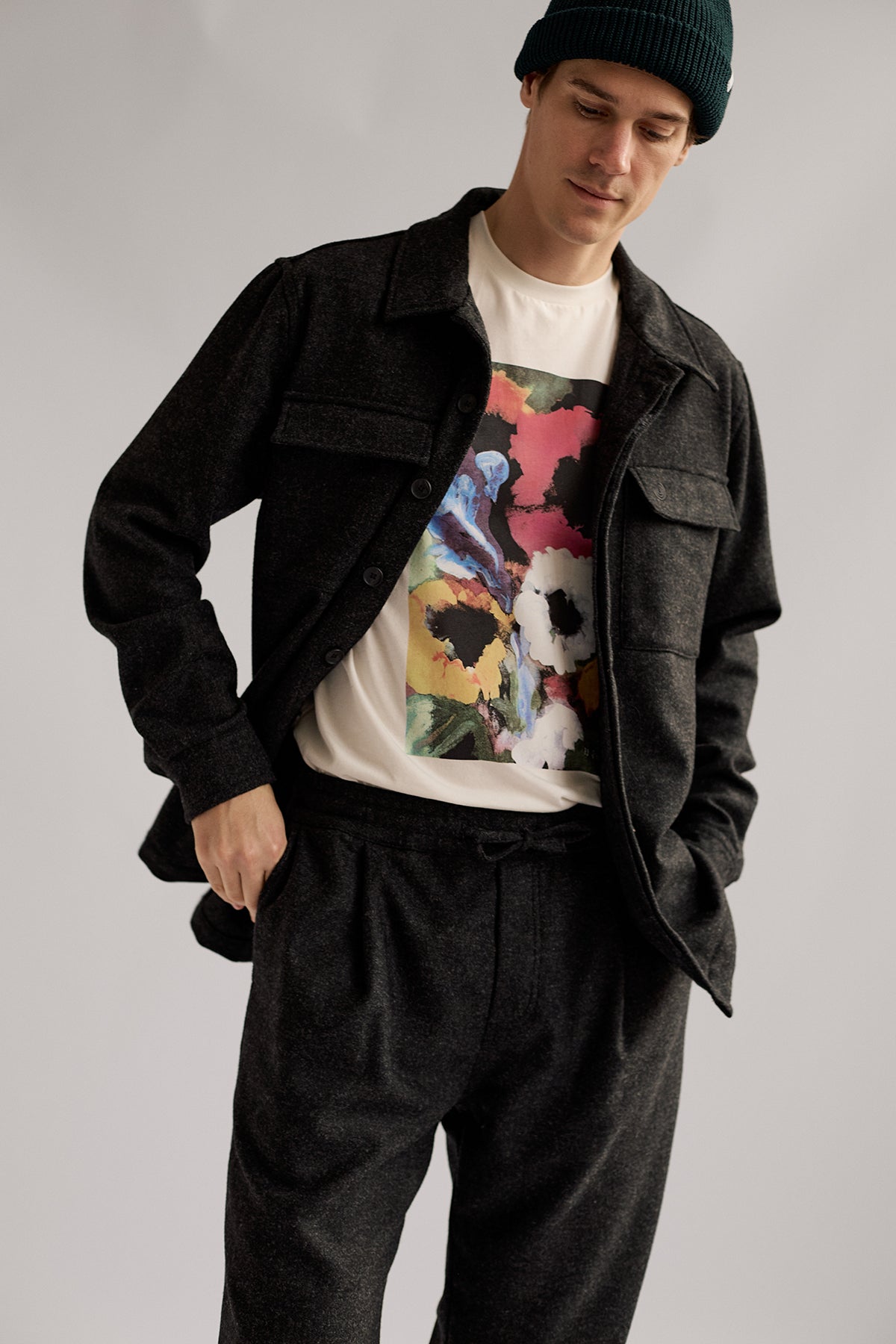 Owen Jacket Anthracite Melange