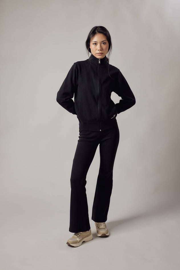 Women's High Neck Zip Up Sweatshirt