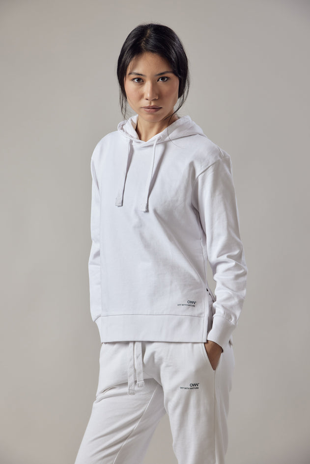 Women's Hoodie With Side Slits