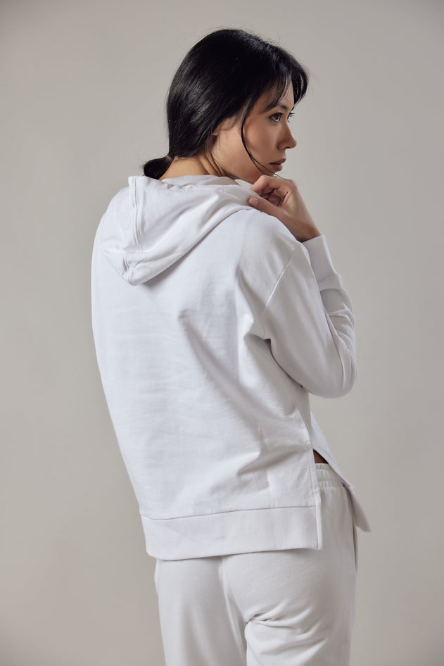 Women's Hoodie With Side Slits