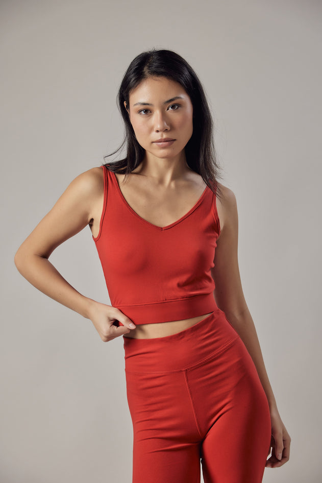 Women's Short V-Neck Sports Top