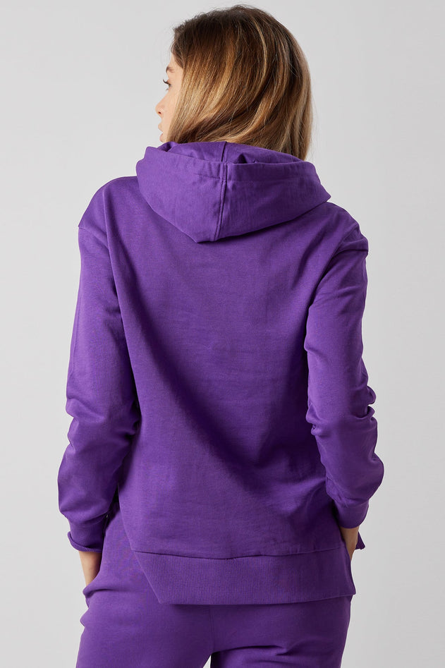 Women's Side Slit Sweatshirt & Joggers Set