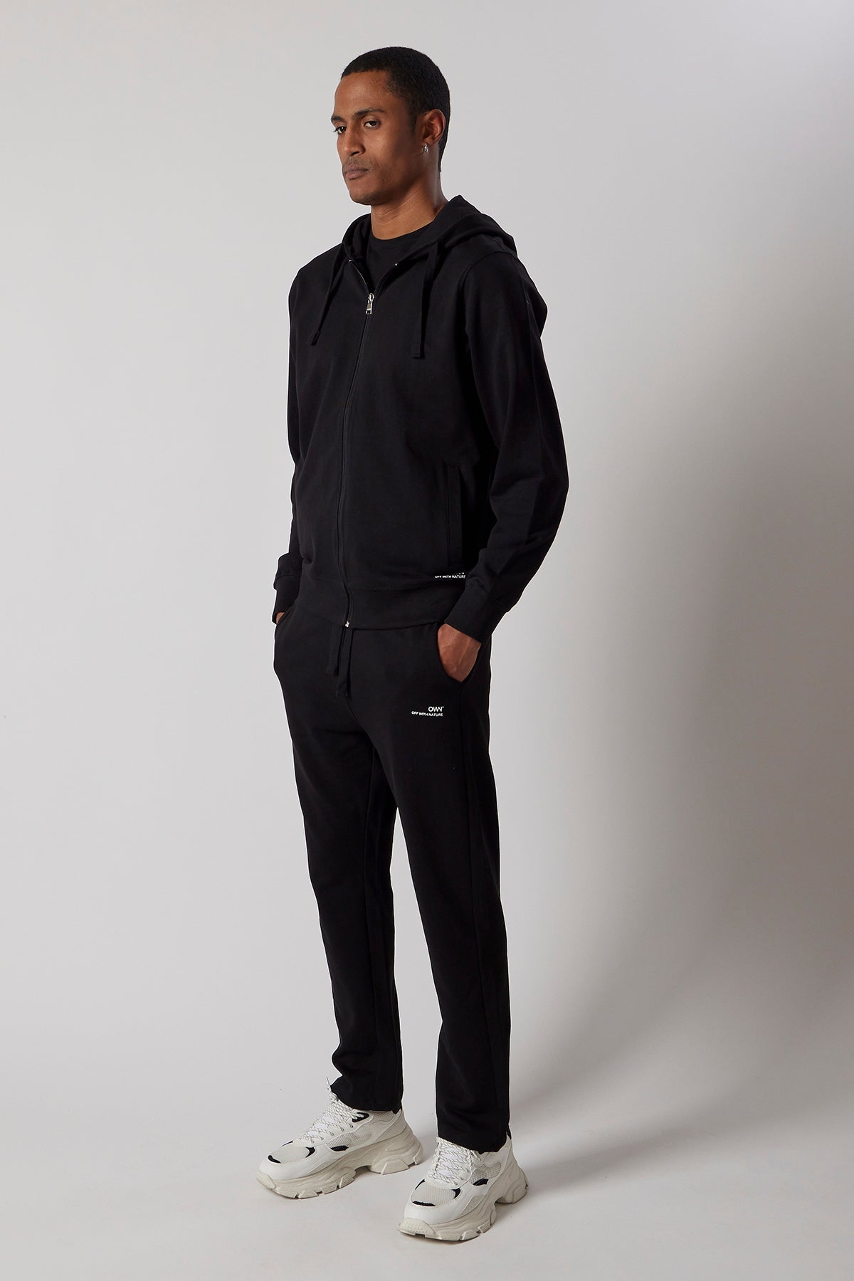 Men's Zip-Up Sweatsuit Set Red