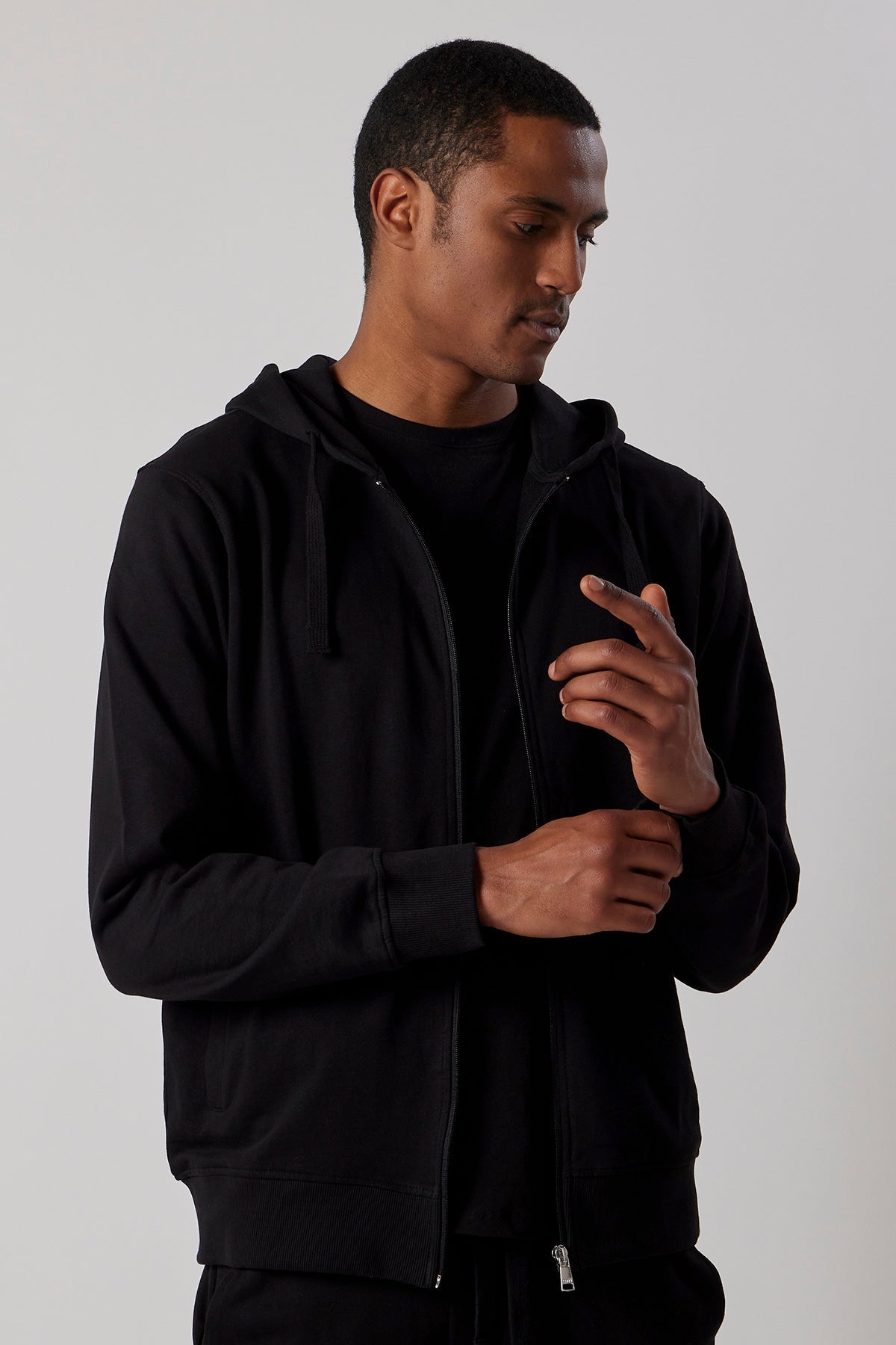Men's Zip-Up Sweatsuit Set Red