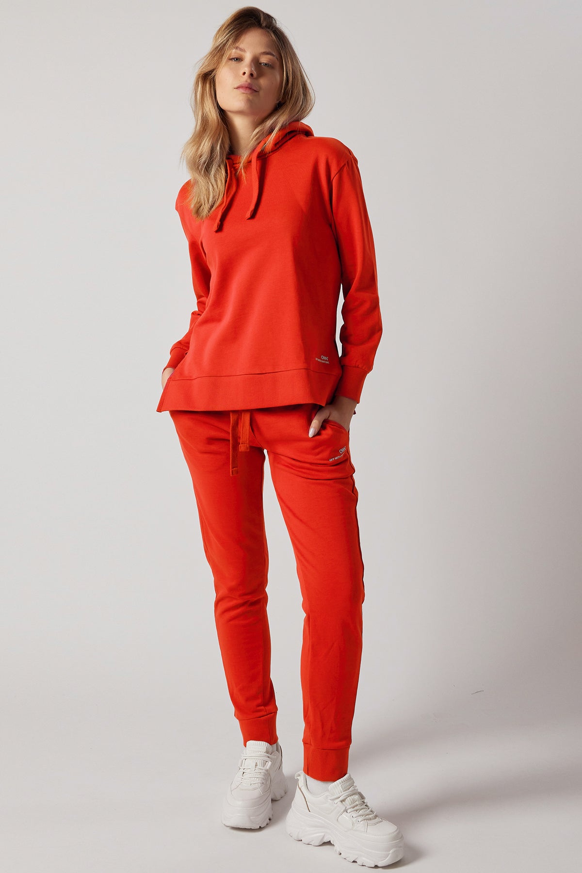 Women's Side Slit Sweatshirt & Joggers Set