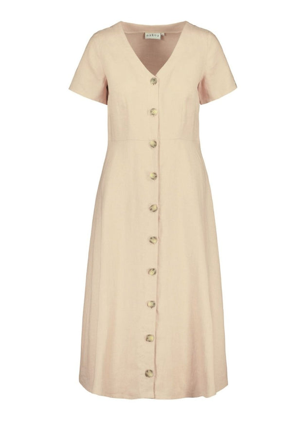 Penelope Dress Sandshell Beige - IVALO.COM
