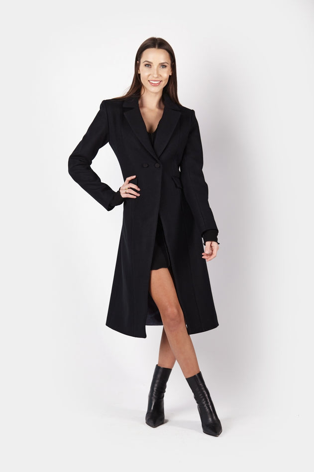 Classic Wool Coat Brilliant Black