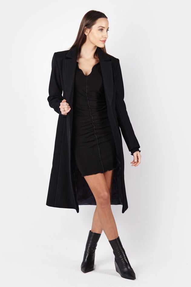 Classic Wool Coat Brilliant Black