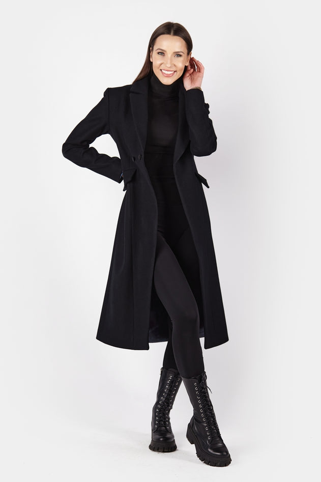 Classic Wool Coat Brilliant Black
