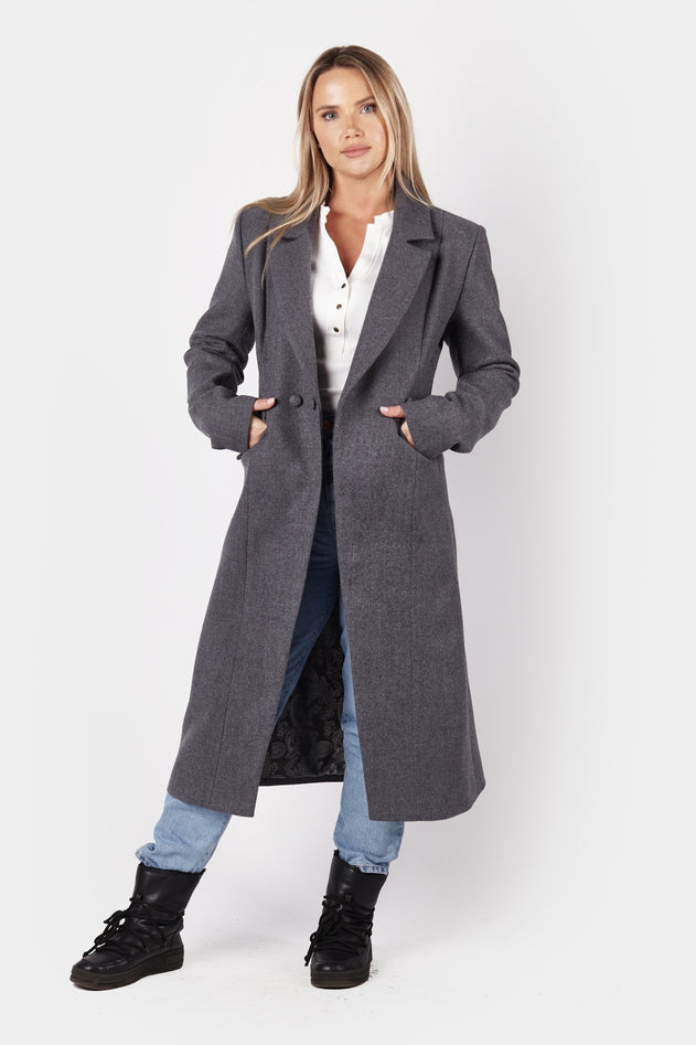 Classic Wool Coat Extravagant Grey