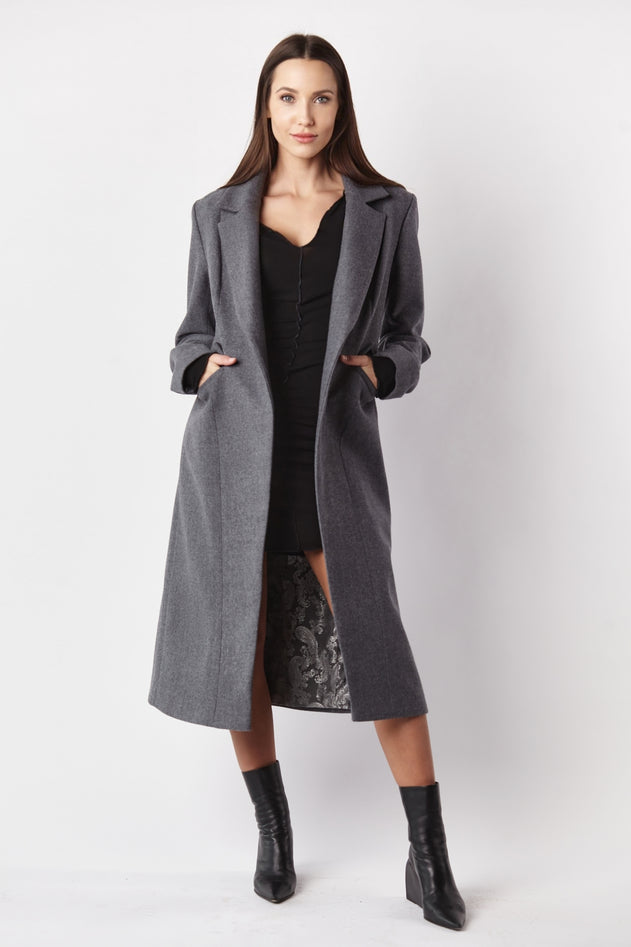 Classic Wool Coat Extravagant Grey